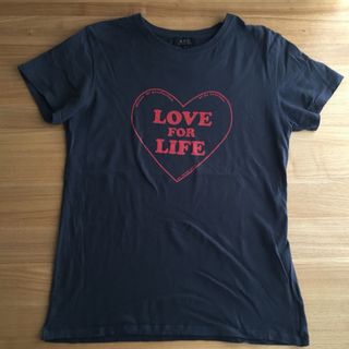 アーペーセー(A.P.C)のA.P.C. ブラックM・LOVE FOR LIFE・墨黒 アーペーセー(Tシャツ/カットソー(半袖/袖なし))