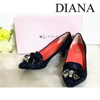 ダイアナ(DIANA)のDIANA ラメ パンプス 23.5㎝(ハイヒール/パンプス)