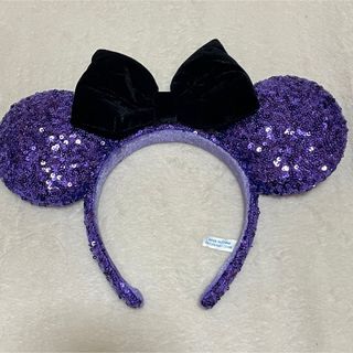 ディズニー(Disney)のディズニー カチューシャ 紫 スパンコール(カチューシャ)