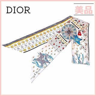 ディオール(Dior)のディオール ミッツァ L'Etoile リボンスカーフ スカーフ エトワール 星(バンダナ/スカーフ)