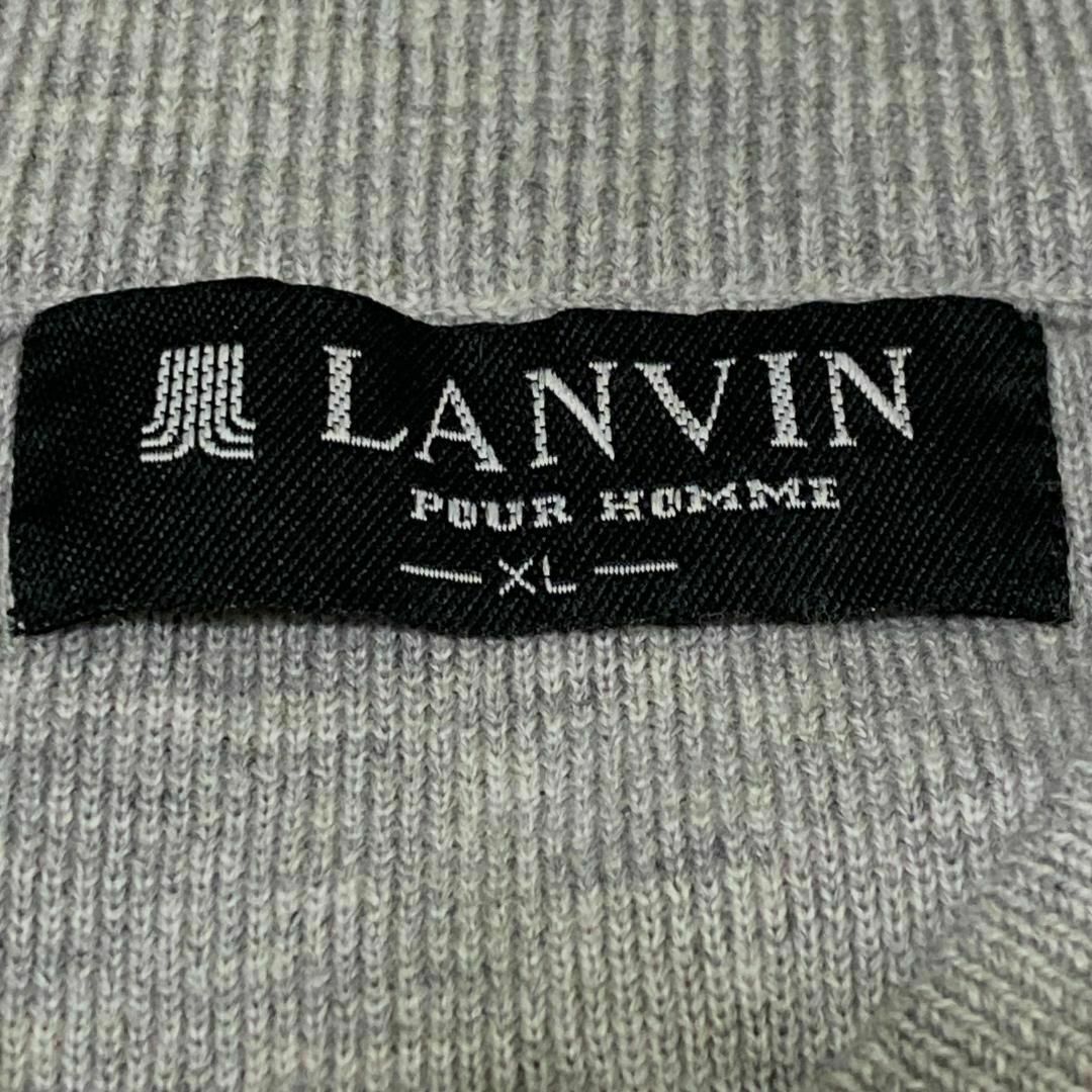 LANVIN(ランバン)のLANVIN ウール100% ニットセーター ボーダー 薄手 a57 メンズのトップス(ニット/セーター)の商品写真