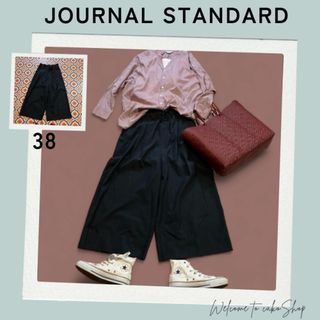 ジャーナルスタンダード(JOURNAL STANDARD)のジャーナルスタンダード　ワイドパンツ　イージー ドロストパンツ黒38　ブラック(カジュアルパンツ)