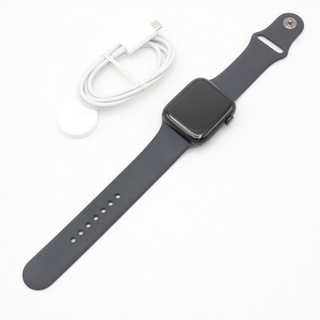アップルウォッチ(Apple Watch)の【美品】Apple Watch SE 第2世代 44mm GPS MRE93J/A ミッドナイトアルミニウム/ミッドナイトスポーツバンド M/L アップルウォッチ 本体(腕時計(デジタル))