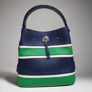 ケイトスペードニューヨーク(kate spade new york)のワケアリ　ケイトスペード　マーティ　バイカラー　ハンドバッグ　バケット　ネイビー(ハンドバッグ)