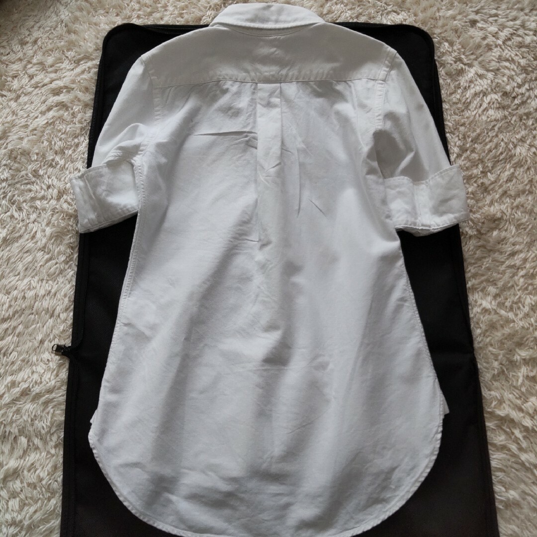 MADISONBLUE(マディソンブルー)のマディソンブルー ボタンダウン オックスフォードシャツ 半袖 ホワイト レディースのトップス(シャツ/ブラウス(半袖/袖なし))の商品写真