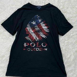 ポロラルフローレン(POLO RALPH LAUREN)のポロラルフローレン　半袖Tシャツ　インディアンヘッド　星条旗　黒　ブラック(Tシャツ/カットソー)