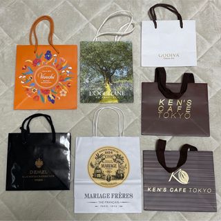 ロクシタン(L'OCCITANE)のMARIAGE FRERES Venchi DEMEL GODIVA 紙袋(ショップ袋)