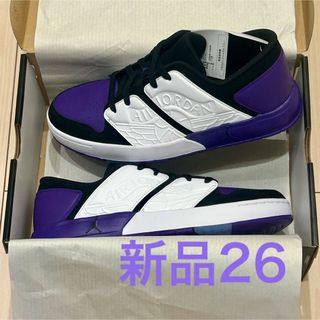 ジョーダン(Jordan Brand（NIKE）)の【新品】ナイキ ジョーダン ニュー レトロ 1 ローフィールドパープル 26(スニーカー)