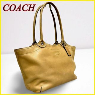 コーチ(COACH)のCOACH コーチ トートバッグ レザー  肩掛け A4 キャメル F14383(トートバッグ)