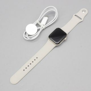 アップルウォッチ(Apple Watch)の【美品】Apple Watch SE 第2世代 GPS 40mm MR9V3J/A スターライトアルミニウムケース/スターライトスポーツバンド M/L アップルウォッチ 本体(腕時計(デジタル))