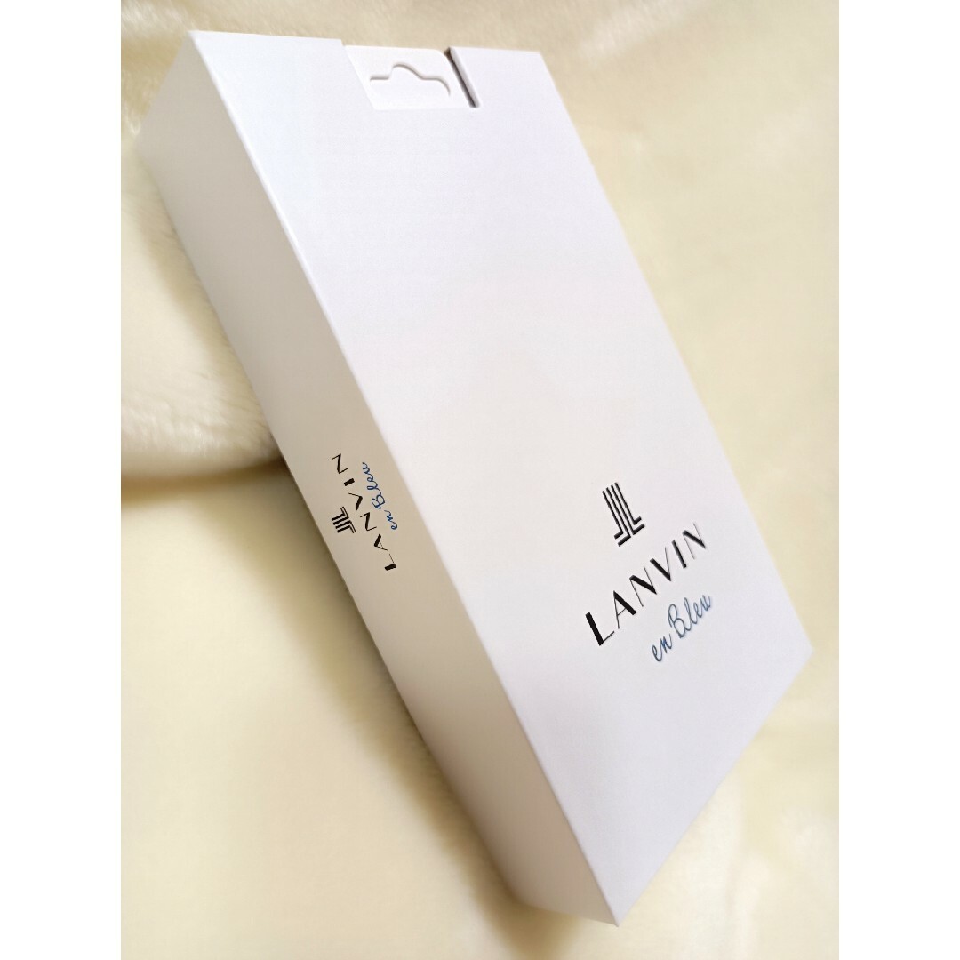 LANVIN en Bleu(ランバンオンブルー)のLANVIN en Bleu 携帯ケース ネイビー スマホ/家電/カメラのスマートフォン/携帯電話(その他)の商品写真