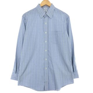 ブルックスブラザース(Brooks Brothers)の古着 ブルックスブラザーズ Brooks Brothers REGENT 長袖 チェックシャツ メンズM /eaa427695(シャツ)