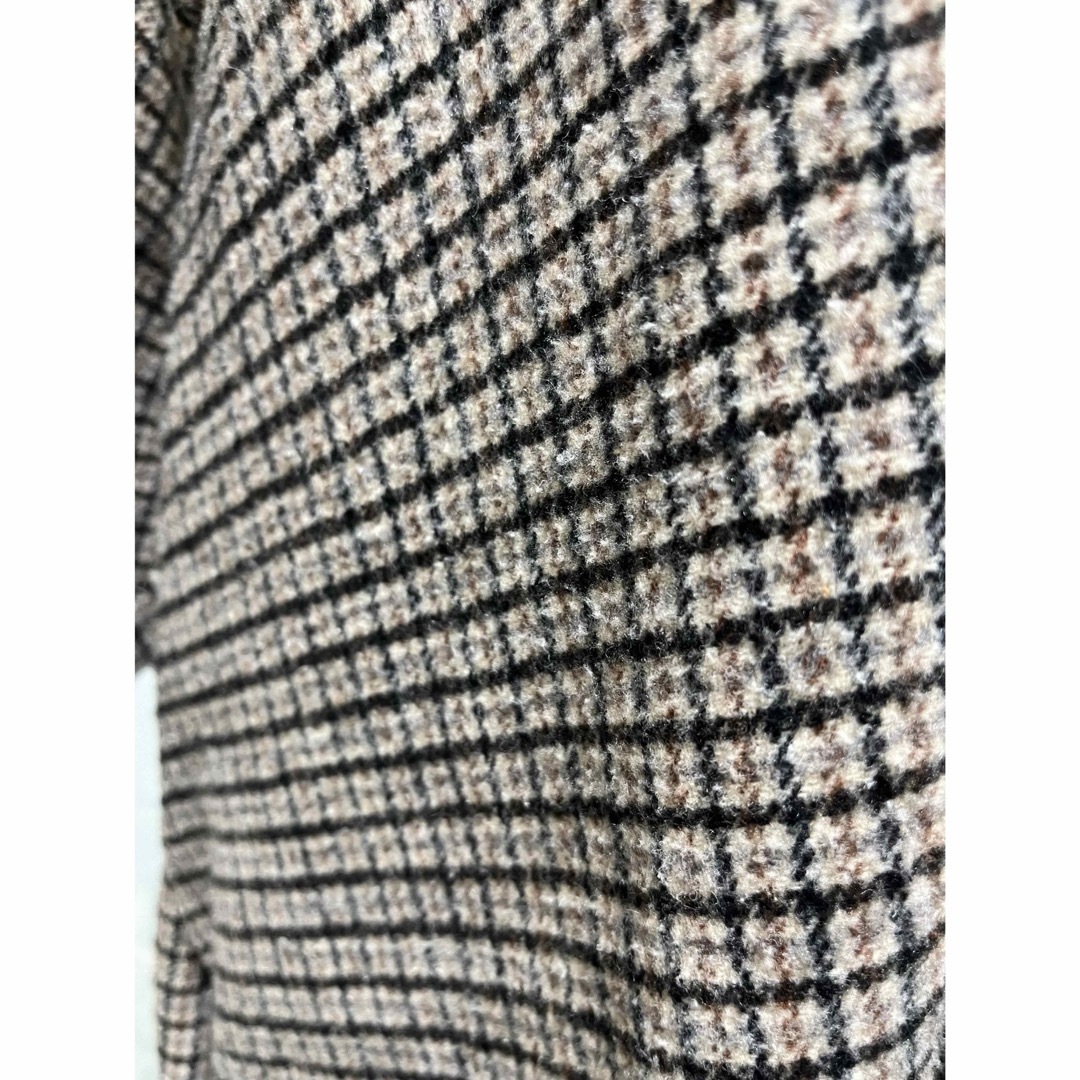 L'Appartement DEUXIEME CLASSE(アパルトモンドゥーズィエムクラス)のLAULEN checked coat チェック ロングコート ベージュ レディースのジャケット/アウター(ロングコート)の商品写真