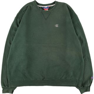 チャンピオン(Champion)の古着 90年代~ チャンピオン Champion AUTHENTIC ATHLETIC APPAREL ワンポイントロゴスウェットシャツ トレーナー メンズXXL /eaa431850(スウェット)