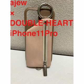 エジュー(ajew)のajew×Double heart iPhone11Pro スマホケース(iPhoneケース)