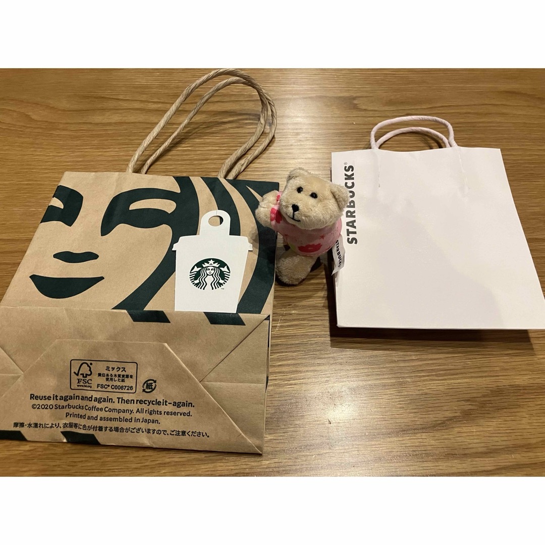 Starbucks(スターバックス)のスタバ　桜　さくら　SAKURA ベアリスタ　2024 くま　クマ　マスコット エンタメ/ホビーのおもちゃ/ぬいぐるみ(ぬいぐるみ)の商品写真