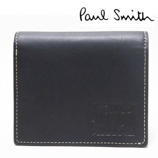 ポールスミス(Paul Smith)の《ポールスミス》箱付新品 【ステッチハイライト】 立体ロゴ レザー2つ折り財布(折り財布)