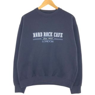 古着 ハードロックカフェ HARD ROCK CAFE LONDON アドバタイジング スウェットシャツ トレーナー メンズL /eaa431466(スウェット)