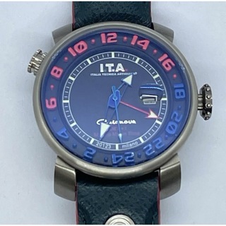 アイティーエー(I.T.A.)の美品　I.T.A イタリア　GMT+1 カサノバ　腕時計 男女兼用(腕時計(アナログ))