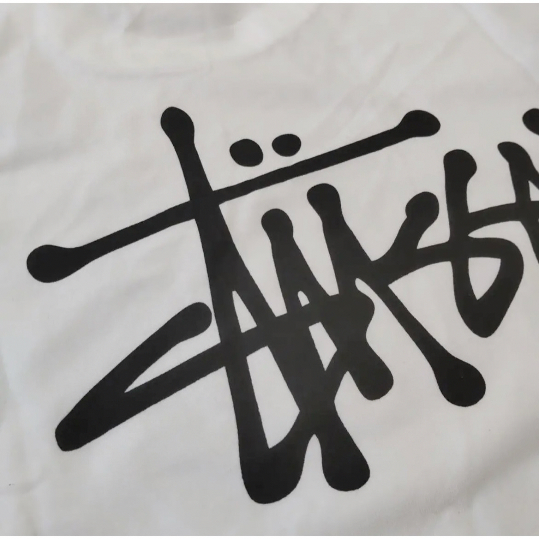 STUSSY(ステューシー)のstussy ステューシー 長袖 ロンT カットソー ベイシック ホワイト  L メンズのトップス(Tシャツ/カットソー(七分/長袖))の商品写真