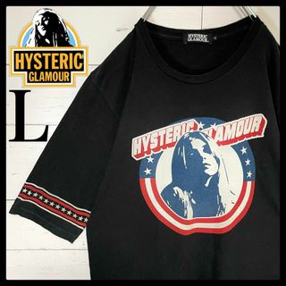 ヒステリックグラマー(HYSTERIC GLAMOUR)の【希少モデル】ヒステリックグラマー☆ヒスガール 両面プリント Tシャツ 五部袖(Tシャツ/カットソー(半袖/袖なし))