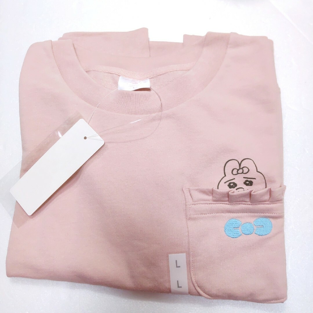 GU(ジーユー)のGU おぱんちゅうさぎ Tシャツ ピンク Lサイズ レディースのトップス(Tシャツ(半袖/袖なし))の商品写真