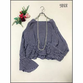 ヤヌーク(YANUK)の【美品】YANUK/ヤヌーク 長袖ブラウス　ギンガムチェック(シャツ/ブラウス(長袖/七分))