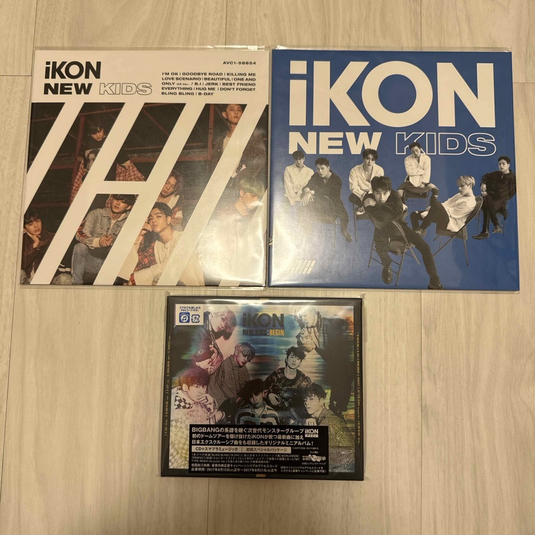 iKON(アイコン)のiKON NEW KIDS 2枚+ NEW KIDS BIGIN 1枚　CD エンタメ/ホビーのCD(K-POP/アジア)の商品写真