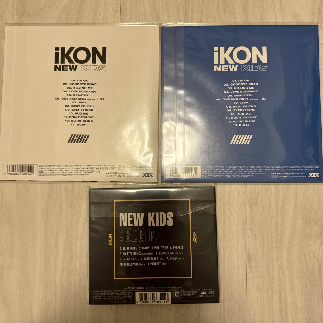 iKON(アイコン)のiKON NEW KIDS 2枚+ NEW KIDS BIGIN 1枚　CD エンタメ/ホビーのCD(K-POP/アジア)の商品写真