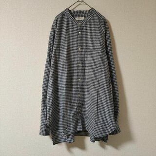 ネストローブ(nest Robe)のCONFECT コットンリネンネップシャンブレーバンドカラーシャツ(シャツ)