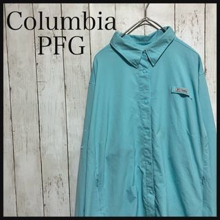 コロンビア(Columbia)のコロンビアPFG長袖フィッシングシャツワンポイント刺繍ロゴアウトドアZ1109(シャツ)