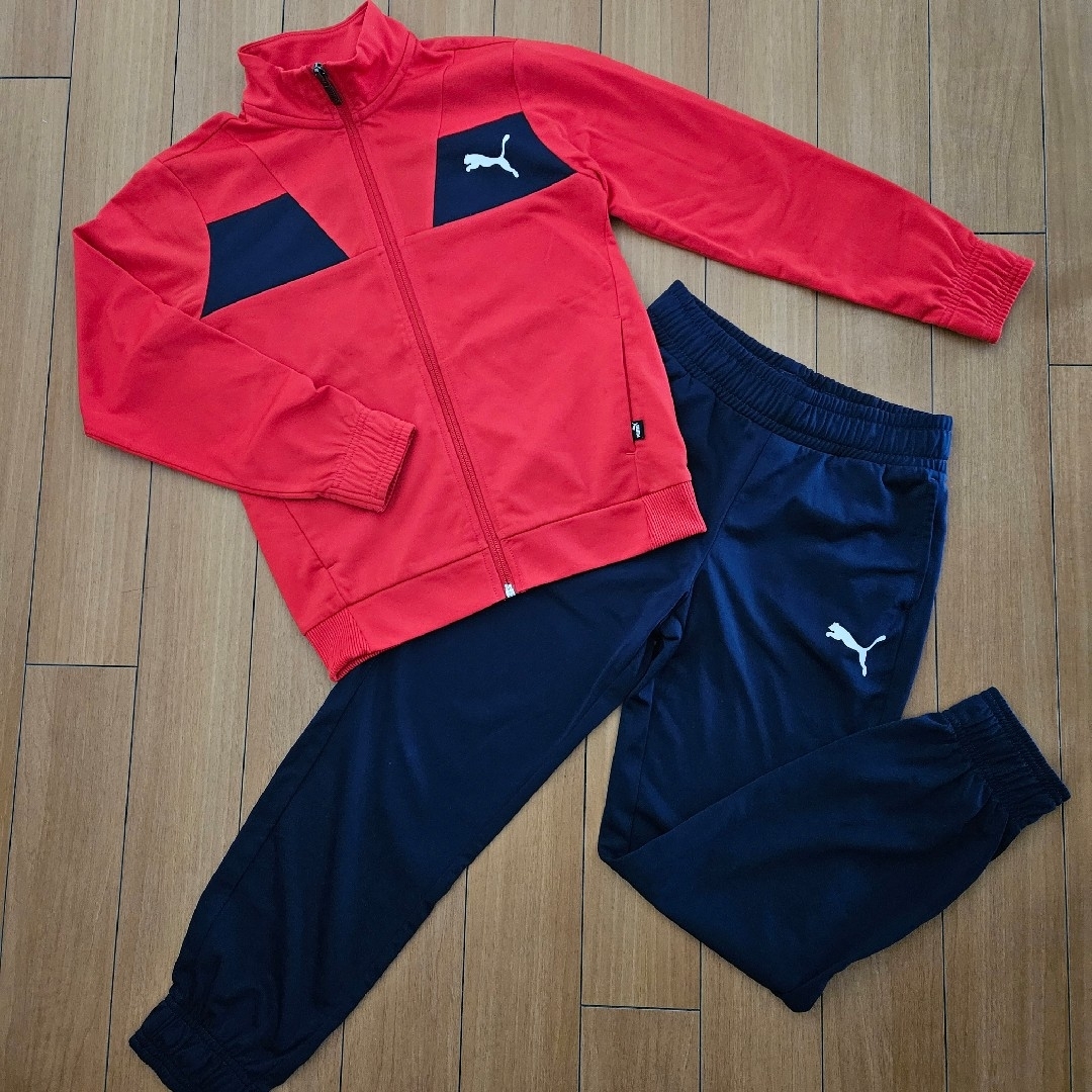 PUMA(プーマ)のプーマ　ジャージ上下　140 キッズ/ベビー/マタニティのキッズ服男の子用(90cm~)(ジャケット/上着)の商品写真