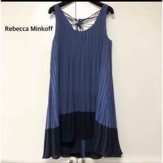 レベッカミンコフ(Rebecca Minkoff)のREBECCAMINKOFF プリーツミニドレス(ミニドレス)