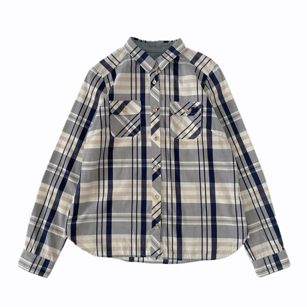 BURBERRY BLUE LABEL(バーバリーブルーレーベル)の美品 BURBERRY BLUE LABEL  チェック ブラウス シャツ レディースのトップス(シャツ/ブラウス(長袖/七分))の商品写真