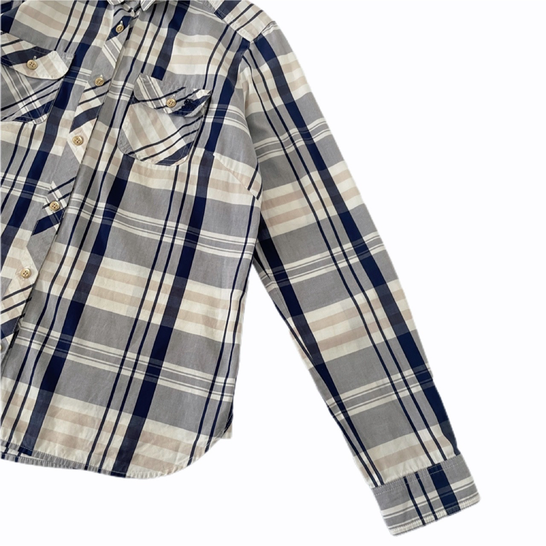 BURBERRY BLUE LABEL(バーバリーブルーレーベル)の美品 BURBERRY BLUE LABEL  チェック ブラウス シャツ レディースのトップス(シャツ/ブラウス(長袖/七分))の商品写真