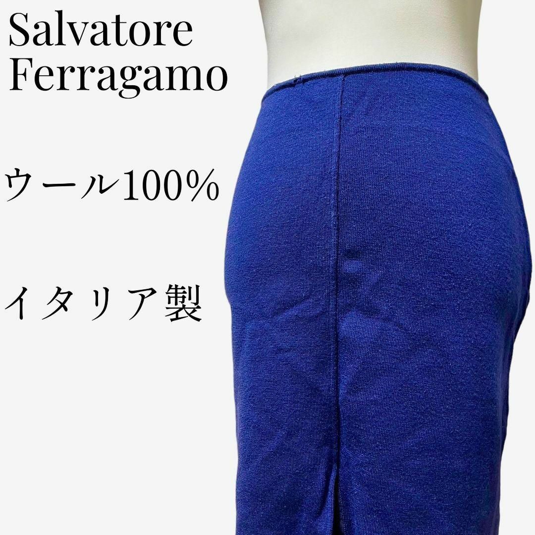 Salvatore Ferragamo(サルヴァトーレフェラガモ)の【大人気アイテム◎】Salvatore Ferragamo ニットタイトスカート レディースのスカート(ひざ丈スカート)の商品写真