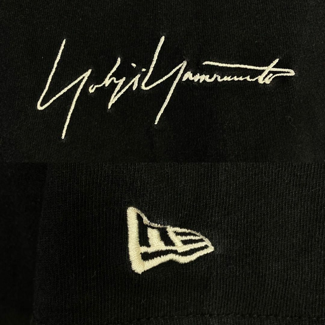 Yohji Yamamoto(ヨウジヤマモト)の【希少XLサイズ】ヨウジヤマモト×ニューエラ☆刺繍ロゴ 人気コラボ Tシャツ メンズのトップス(Tシャツ/カットソー(半袖/袖なし))の商品写真