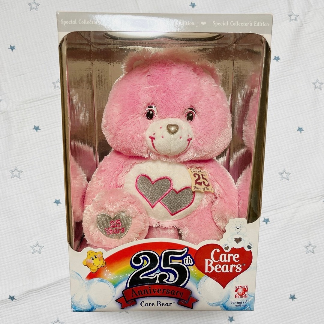 CareBears(ケアベア)の【未使用・限定品】ケアベア Care Bears 25周年ぬいぐるみ【送料込】 エンタメ/ホビーのおもちゃ/ぬいぐるみ(キャラクターグッズ)の商品写真