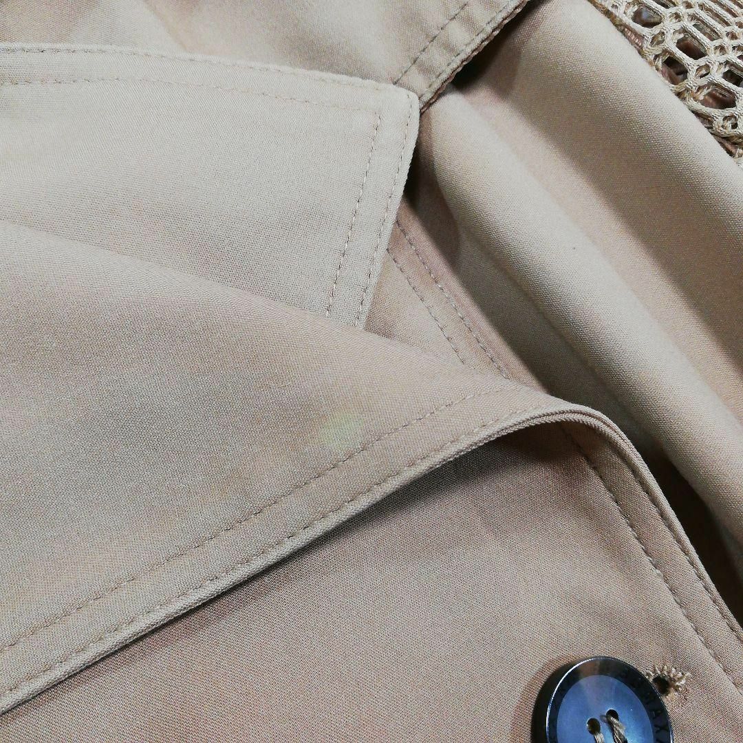 BCBGMAXAZRIA(ビーシービージーマックスアズリア)のBCBGMAXAZRIA　メッシュトレンチコート　スプリングコート　ロングコート レディースのジャケット/アウター(トレンチコート)の商品写真