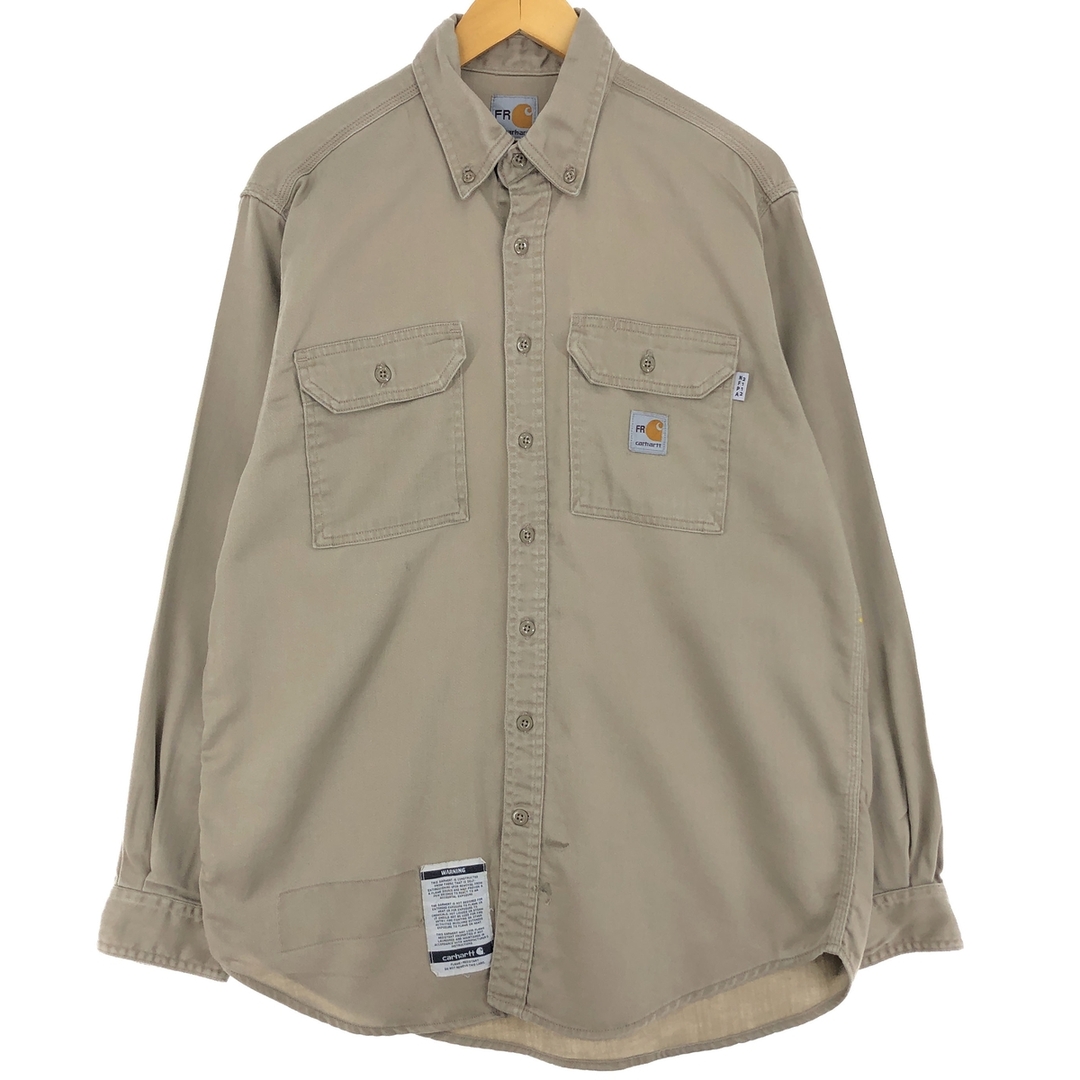 carhartt(カーハート)の古着 カーハート Carhartt FRシリーズ 長袖 ボタンダウン ワークシャツ メンズM /eaa431734 メンズのトップス(シャツ)の商品写真