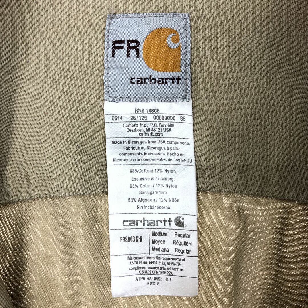 carhartt(カーハート)の古着 カーハート Carhartt FRシリーズ 長袖 ボタンダウン ワークシャツ メンズM /eaa431734 メンズのトップス(シャツ)の商品写真