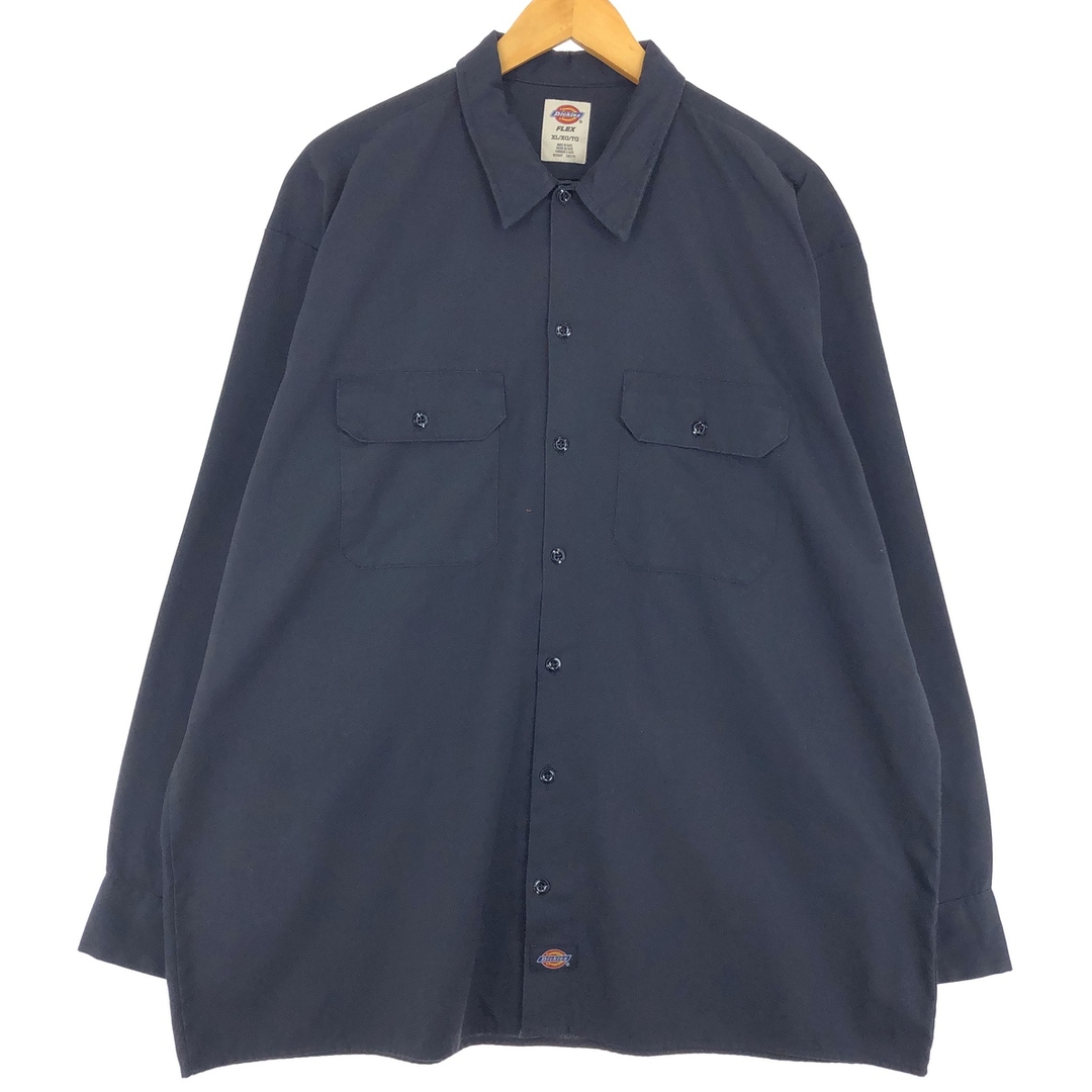 Dickies(ディッキーズ)の古着 ディッキーズ Dickies 長袖 ワークシャツ メンズXL /eaa431736 メンズのトップス(シャツ)の商品写真