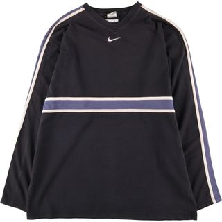 ナイキ(NIKE)の古着 90年代 ナイキ NIKE Vネック ロングTシャツ ロンT メンズL ヴィンテージ /eaa431134(Tシャツ/カットソー(半袖/袖なし))