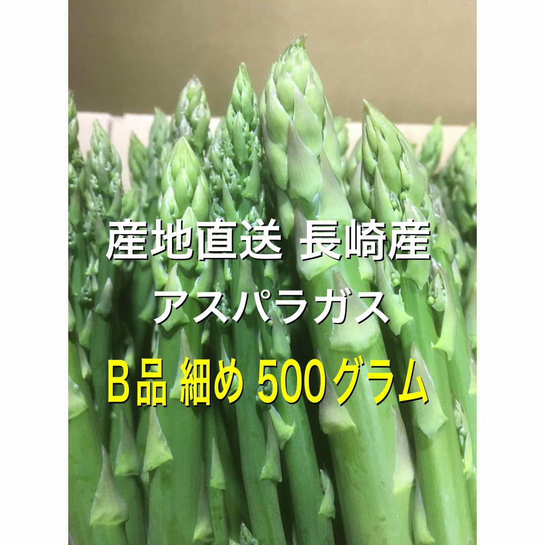 産直長崎産アスパラガスB品 細め 500グラム 食品/飲料/酒の食品(野菜)の商品写真