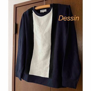 デッサン(Dessin)の新品　Dessin メンズ　2(M) ネイビーxホワイトグラデーショントップス　(その他)