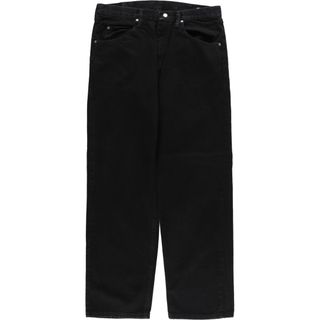 ラングラー(Wrangler)の古着 ラングラー Wrangler RELAXED FIT ブラックデニムパンツ メンズw34 /eaa415173(デニム/ジーンズ)