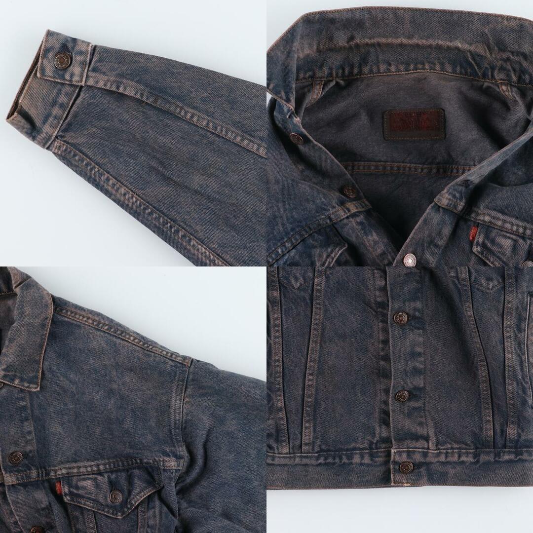 Levi's(リーバイス)の古着 90年代 リーバイス Levi's 70567-0219 後染め デニムジャケット Gジャン USA製 メンズM 長袖 ヴィンテージ /eaa424653 メンズのジャケット/アウター(Gジャン/デニムジャケット)の商品写真