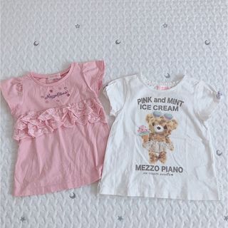 mezzo piano - メゾピアノ♡Tシャツセット110