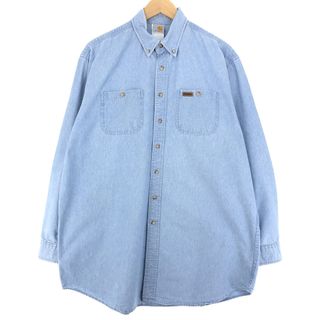 カーハート(carhartt)の古着 カーハート Carhartt 長袖 ボタンダウン ワークシャツ メンズL /eaa431750(シャツ)