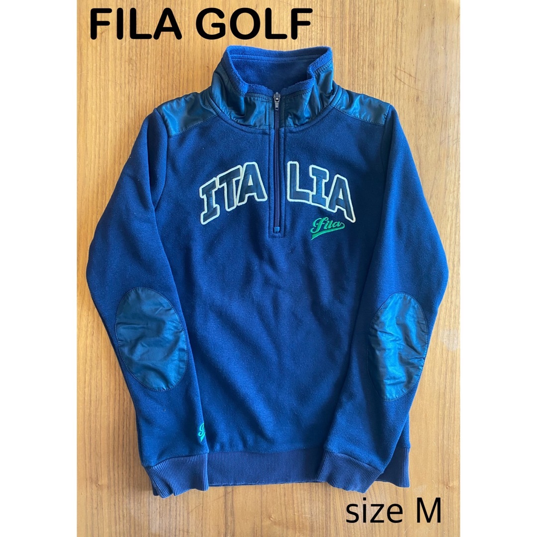 FILA(フィラ)のフィラ ゴルフウェア レディース  長袖 サイズM シャツ ネイビー スポーツ/アウトドアのゴルフ(ウエア)の商品写真